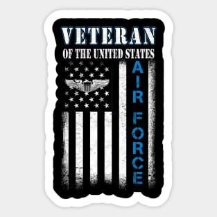 US Air Force Veteran Military T-Shirt Air Force Vintage Basic Sticker